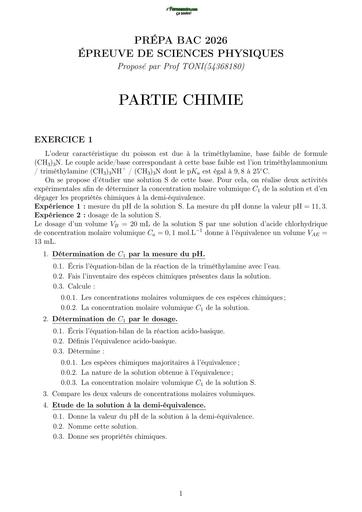 PREPA BAC 2026 PC BY TEHUA