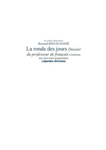 Facilitateur La ronde des jours by Tehua