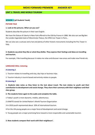 Guide manuel d'Anglais Move Forward 1ière SPECIMEN edtion Vallesse by Tehua