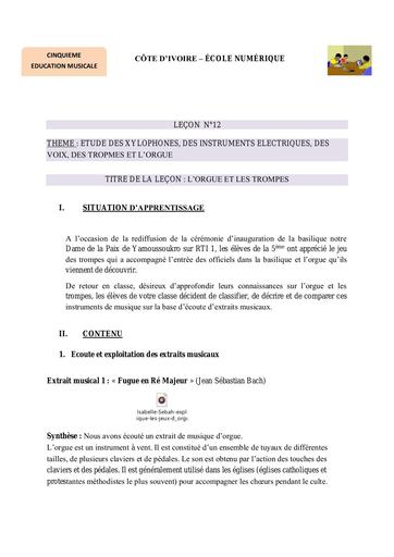 5e EM L12 L’ORGUE ET LES TROMPES