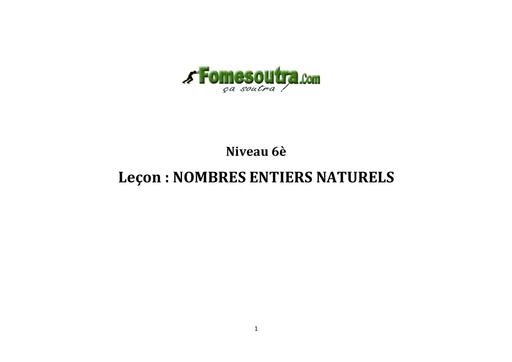 Cours APC Maths 6 ième BY TEHUA