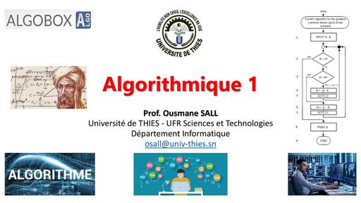 Algorithmique 1 LMI1 2021 2022 Presentation Cours by Tehua