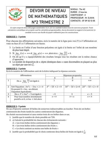 DEVOIR DE NIVEAU DE MATHEMATIQUES Tle A2 PROBA et ln DJAHASHIKAN.pdf