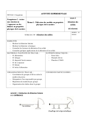 11 Dilatation des solides