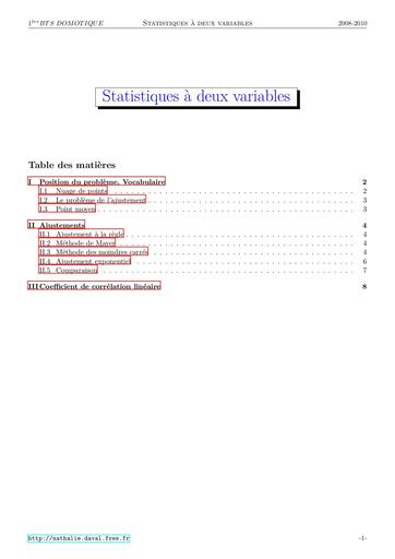 BTS Statistiques 2