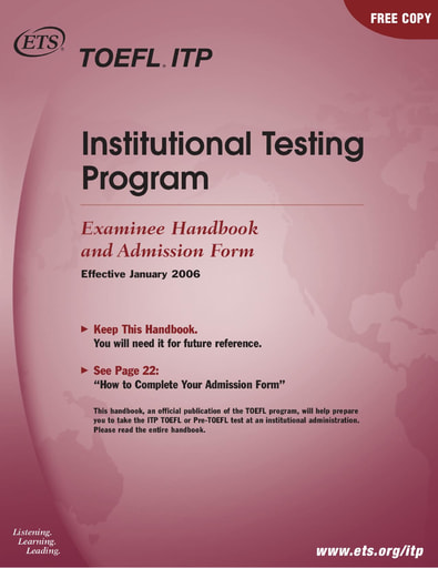 ITP TOEFL Handbook