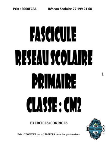 FASCICULE Reseau Scolaire CM2 by Tehua