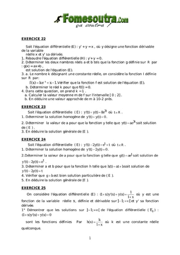 TP 2 équations différentielles trigonométrique maths niveau Terminale D