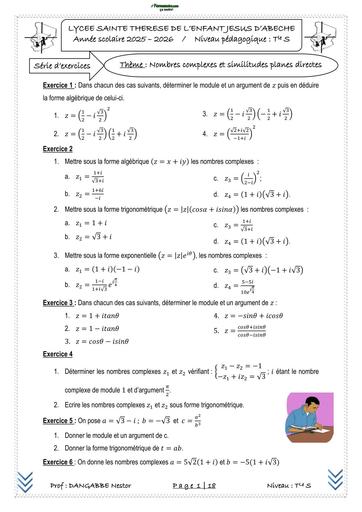 TRAVAUX DIRIGES DES NOMBRES COMPLEXES EN 2026 251015 195937 1