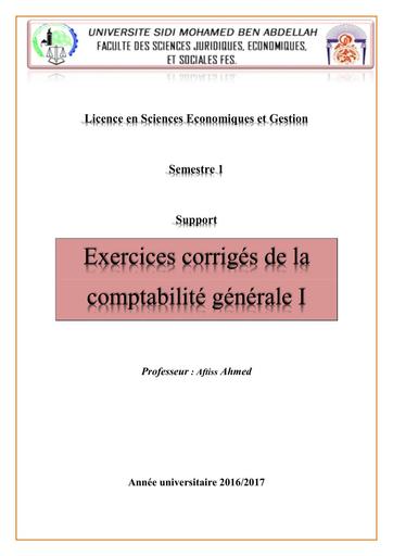 SUP Comptabilite generale 1 SCIENCE ECO ET GESTION BY TEHUA