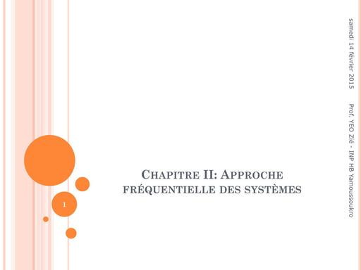 Chap2   Aproche Frequentielle des systèmes