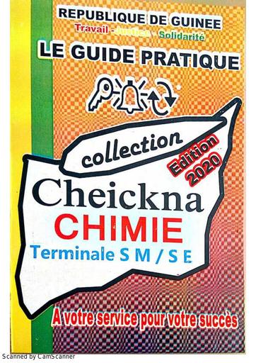 Edition Cheickna Chimie Tle SM et SE édition 2020 by TEHUA