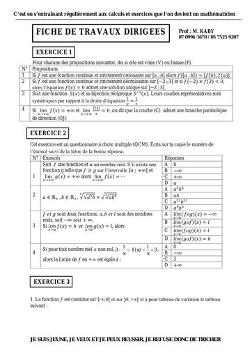 PDF) TD 1 TRAVAUX DE FIN D'EXERCICE