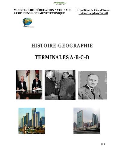 COURS HISTOIRE-GEOGRAPHIE