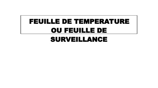 FEUILLE DE TEMPERATURE by Tehua.ppt