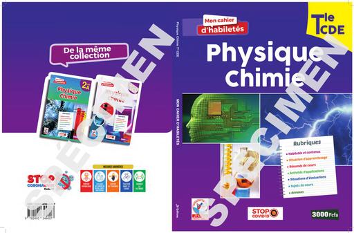 Le Cours De Physiques Chimies 6e Page De Garde