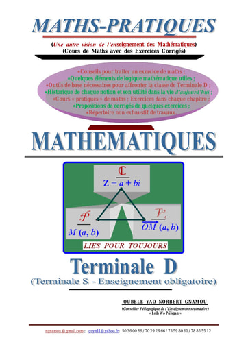 Maths-Pratiques Terminale D
