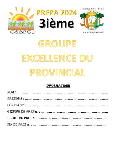 Document de prépa bepc 2024 Provincial (maths,Pc,Fr,Svt,Ang,All,Esp) by Tehua