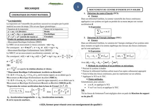 MEILLEUR RESUME des cours prepa BAC 2025 PC by TEHUA