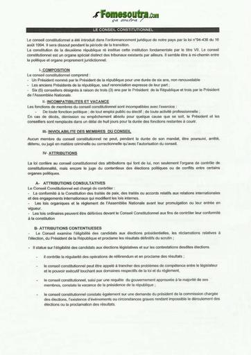 Le Conseil Constitutionnel ivoirien - OPAJ