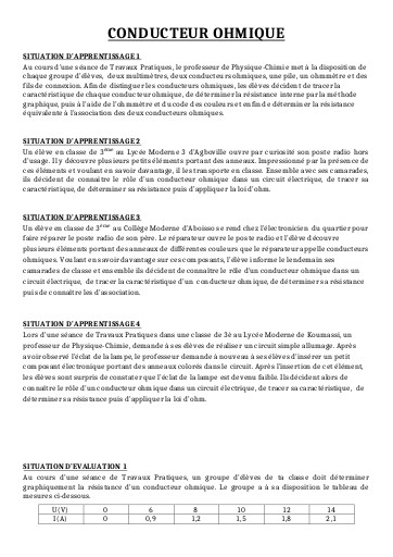 ELECTRICITE NIVEAU 3ième BY TEHUA