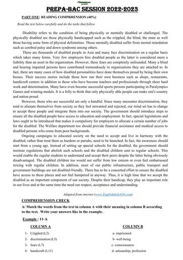 PREPA BAC 2023 SUJET ANGLAIS UNIT 3 DEVELOPMENT ISSUES by TEHUA