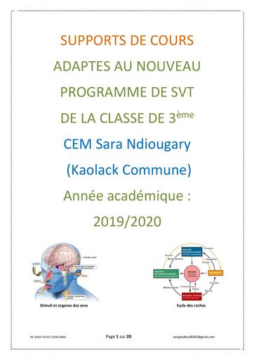 DIOUF SVT (3ème) by Tehua