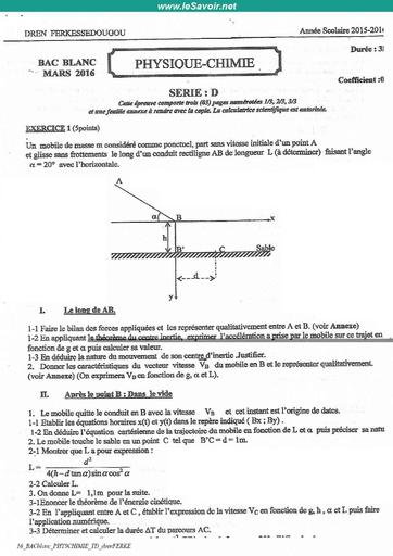 16 BACblanc PHYSCHIMIE TD drenFERKE