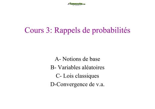 MATHS Rappels de probabilités BY TEHUA