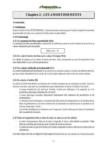 UFHB de Cocody chapitre 2 amortissement 2 by TEHUA