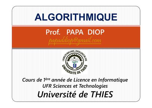 Support de cours Systèmes d'exploitations et algorithmes by Tehua