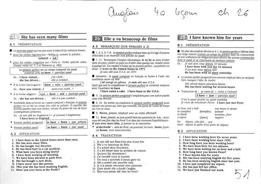 Anglais 40 leçons Chapitres 26 à 30 by Tehua