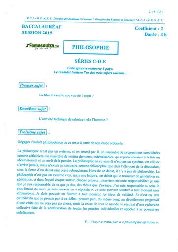 Bac d philo 2015 by TEHUA