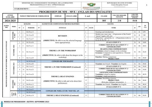 ANGLAIS   3 BT MM   MVE 2024 2025