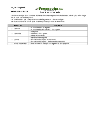 Segments (2) - Guide pédagogique Maths 5ème