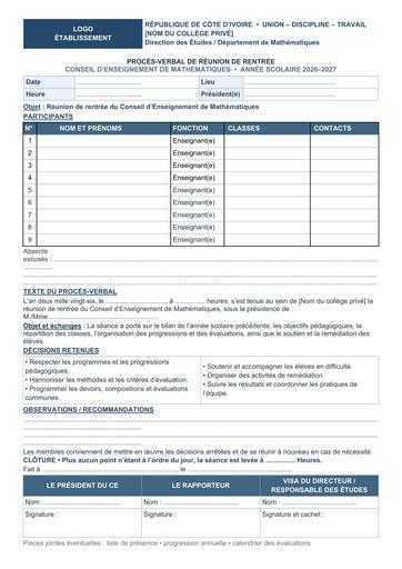 MODEL DE PV CE Mathematiques Rentrée 2026 2027 BY TEHUA