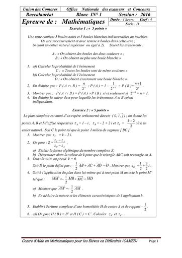 Prepa 2024 Maths annale de terminale D by Tehua