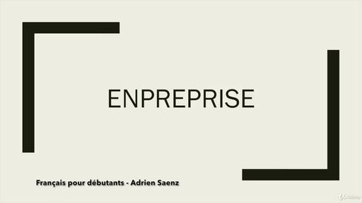 1  Entreprise