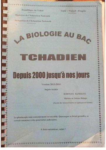 Annal BAC SVT traites de 2000 2017 Tchad by Tehua