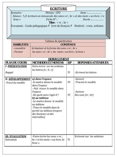 ECRITURE CP