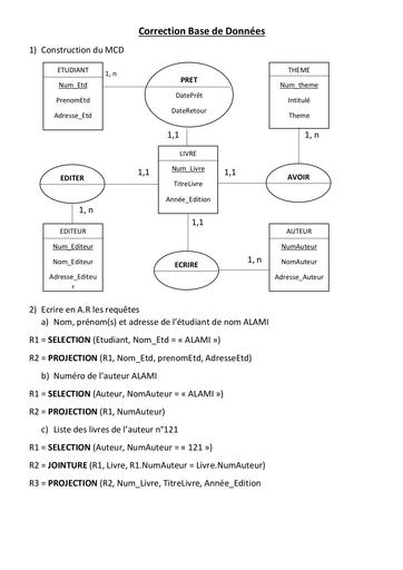 Correction Base de Données SQL du 25/05/2022