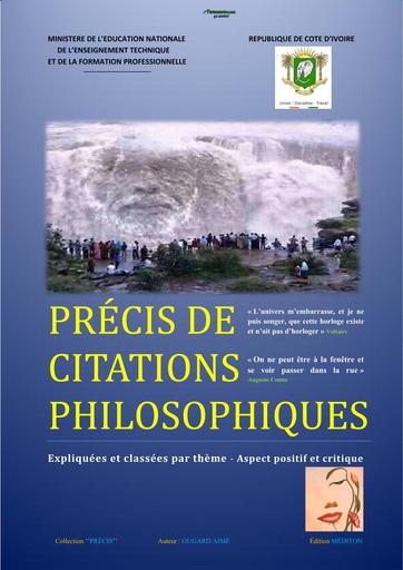 PRECIS DE CITATIONS PHILOSOPHIQUES BY TEHUA