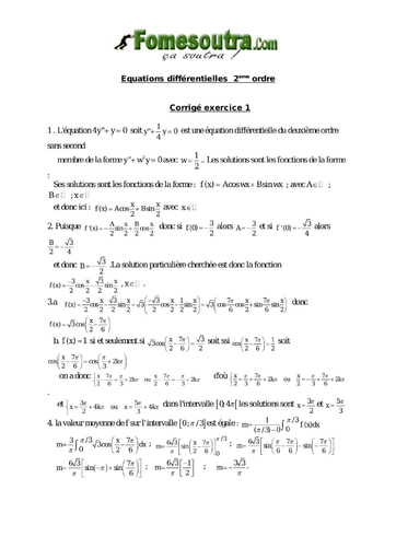 Corrigé TP 11 Equations différentielles 1er ordre - niveau Terminale Scientifique