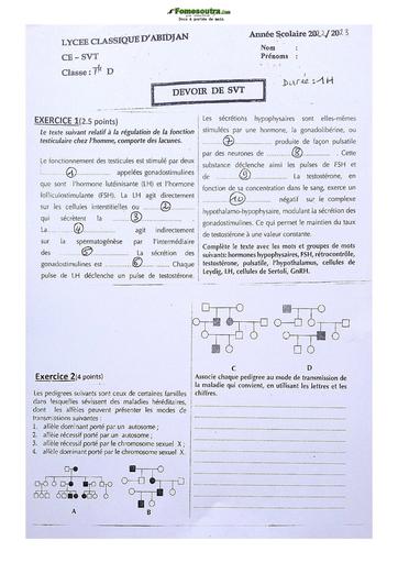 Sujet Prépas Classique SVT Terminale D 2023 new 55