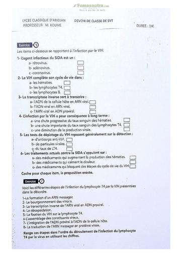 Sujet Prépas Classique SVT Terminale D 2023 new 8