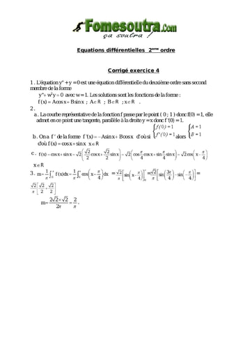 Corrigé TP 14 Equations différentielles 1er ordre - niveau Terminale Scientifique