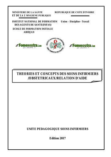 DOC DE COURS THEORIES ET CONCEPTS DES SOINS INFIRMIERS by TEHUA