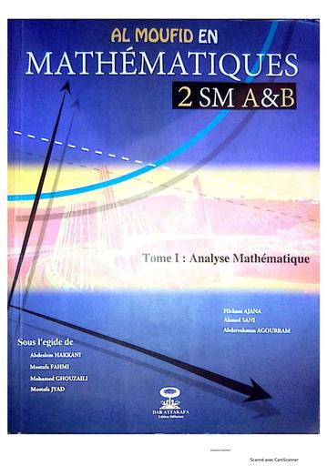 Mathématiques Tome 1 ( El MOUFID) Tle CDE by TEHUA