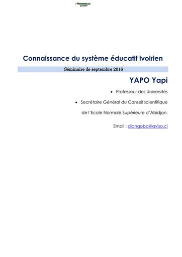 ENS EDUCATEUR Cours prépa ENS CONNAISSANCE DU SEI BY TEHUA
