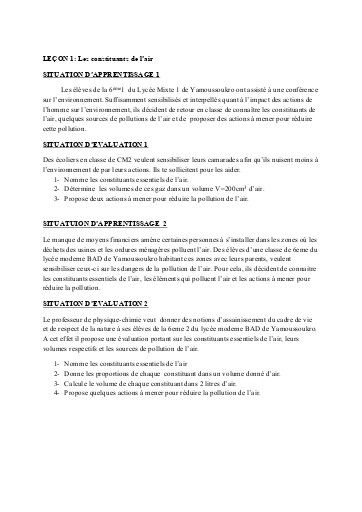 L'AIR ET LES COMBUSTIONS NIVEAU 6ième BY TEHUA